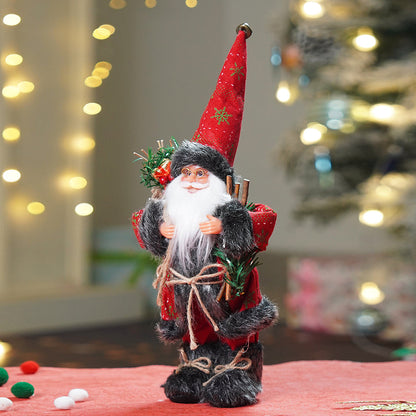 12 inches Red & Green dotted Santa , Christmas Home and Table Décor