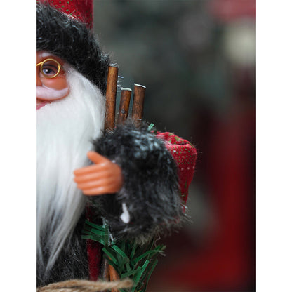 12 inches Red & Green dotted Santa , Christmas Home and Table Décor