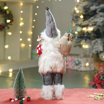 18 inches Red Polka Dots Ski Santa ,Christmas Home and Table Décor