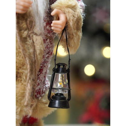 18 inches  Red Tweed Robe Santa , Christmas Home and Table Décor