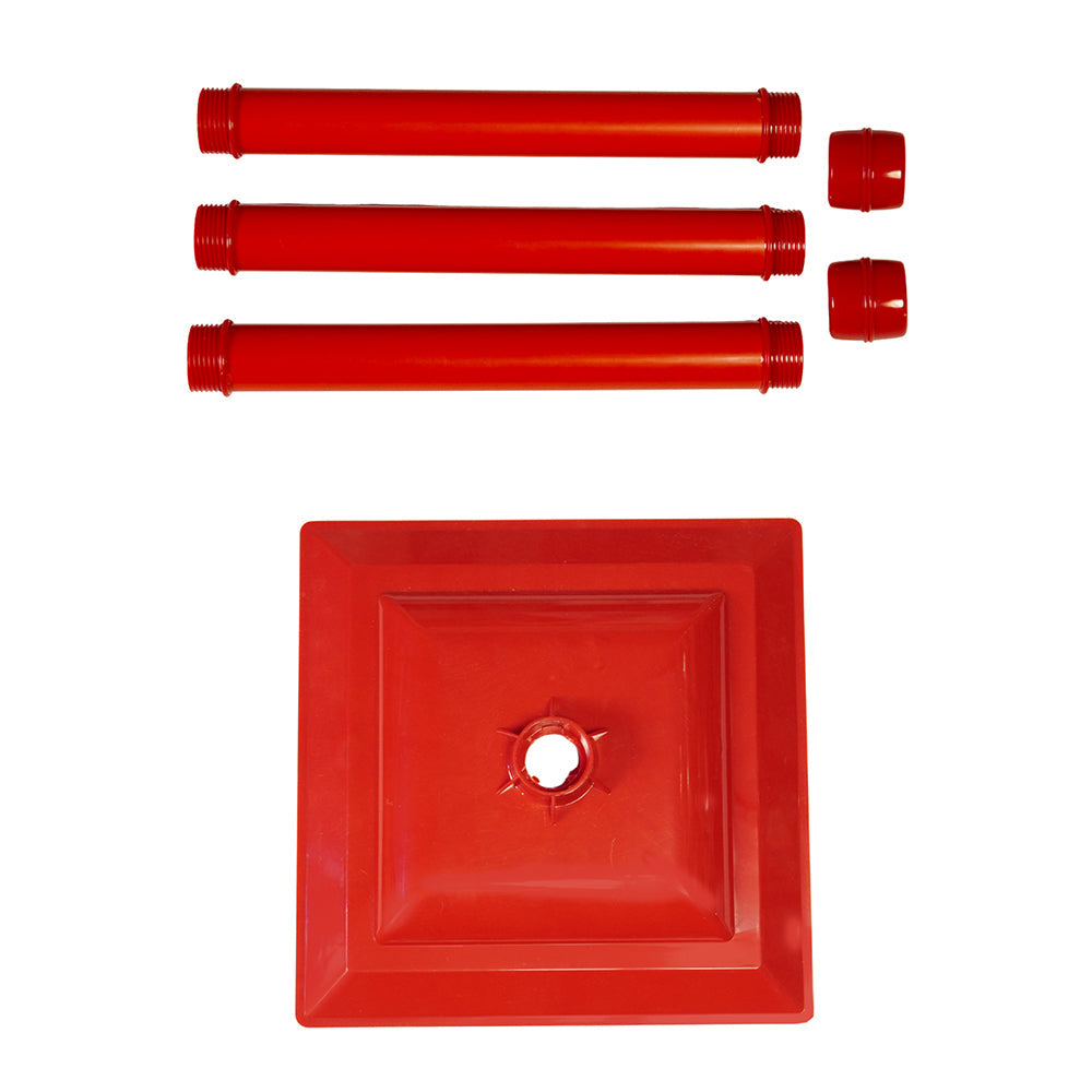 4.8 feet Santa with Gift Box Snowfall Lamp Post Christmas Decor