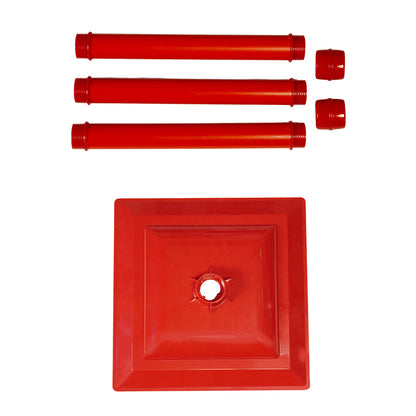 4.8 feet Santa with Gift Box Snowfall Lamp Post Christmas Decor