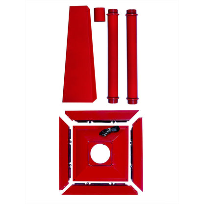 5.8 feet Tall Santa Tree & Lamp, Snowfall Lamp Post Christmas Décor