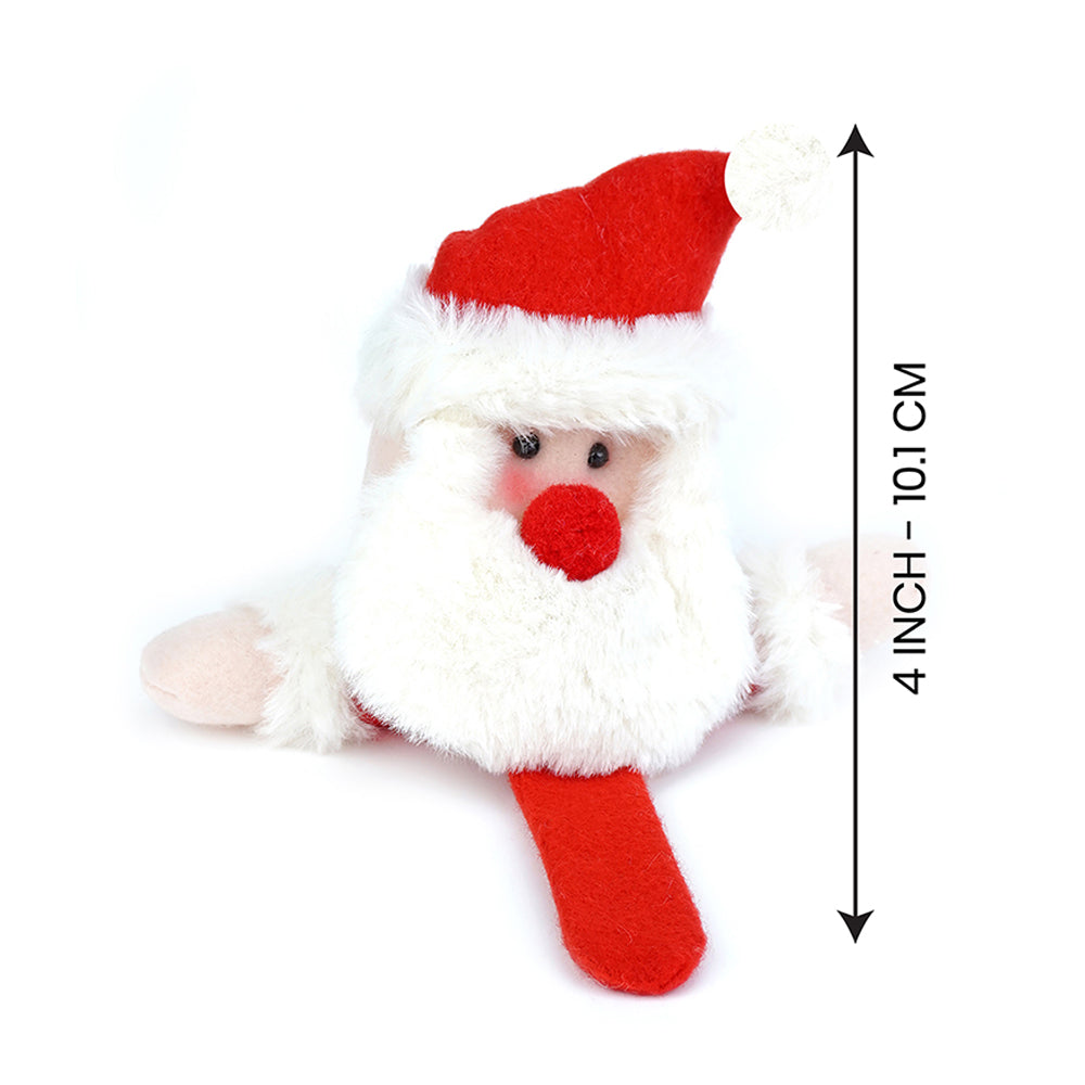 Big Size 3d Santa Christmas Wrist Band Slap Band for Kids and Adults (Free Size)