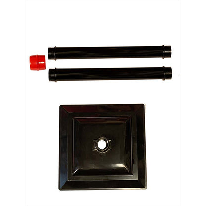 3.5 feet Santa with Kids Snowfall Lamp Post Christmas Decor