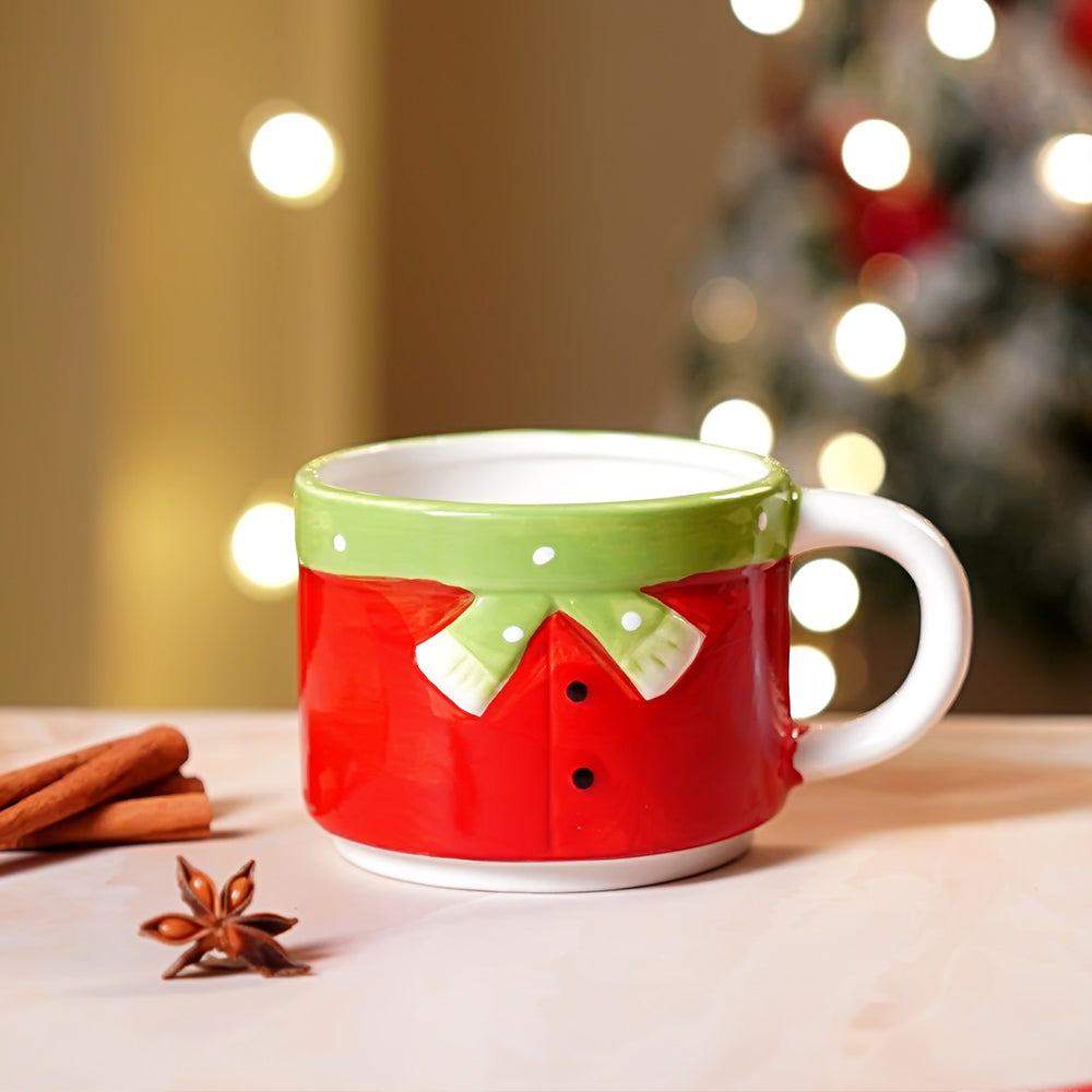 Santa themed 3pcs teapot and Hot chocolate/Coffee chrsitmas Mugs Set.