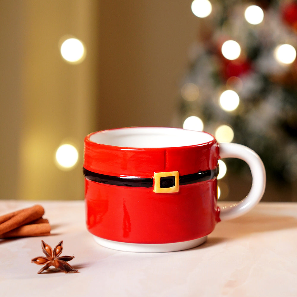 Santa themed 3pcs teapot and Hot chocolate/Coffee chrsitmas Mugs Set.