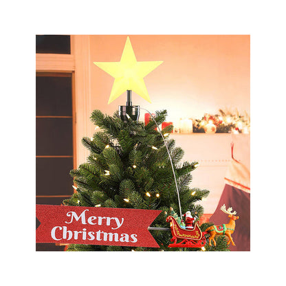 Little Surprise Box, Santa Sleigh rotating Christmas Tree animated Topper