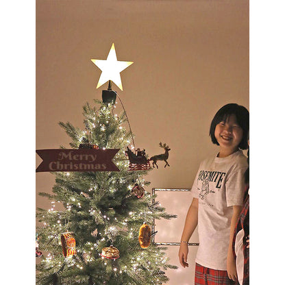 Little Surprise Box, Santa Sleigh rotating Christmas Tree animated Topper