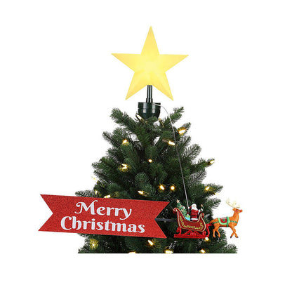 Little Surprise Box, Santa Sleigh rotating Christmas Tree animated Topper