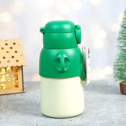 Festive Sheep Christmas themed Stainless Steel water bottle for Toddlers & Kids, 500ml