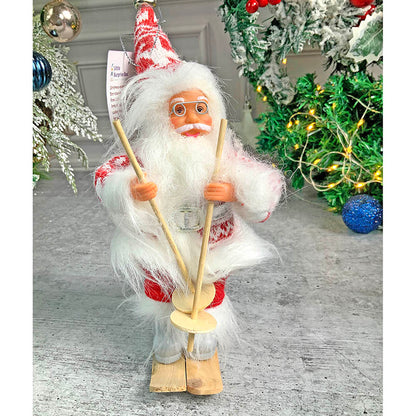 Snowflakes Skiing Santa Claus self Standing Christmas Table Décor & Christmas ornaments