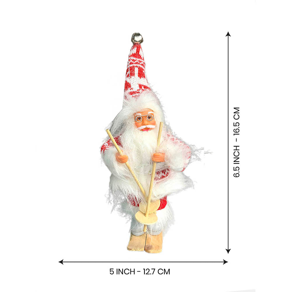 Snowflakes Skiing Santa Claus self Standing Christmas Table Décor & Christmas ornaments