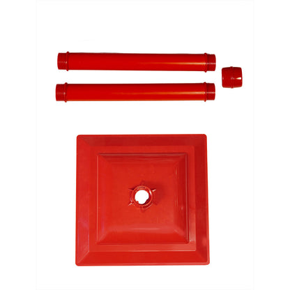 3.5 feet Santa with Tree & Deer Snowfall Lamp Post Christmas Decor