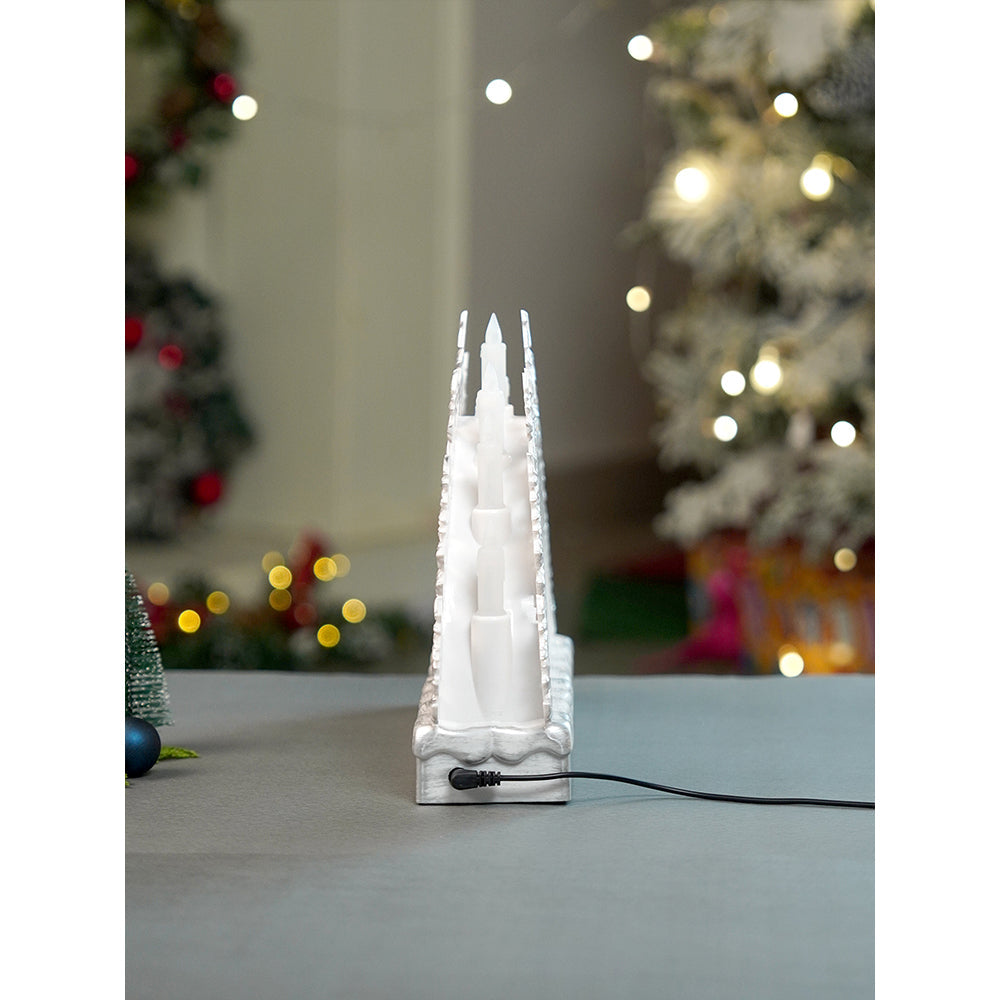 Snow mountain Village with Musical Glitter Water &  Lights, Christmas Home Décor