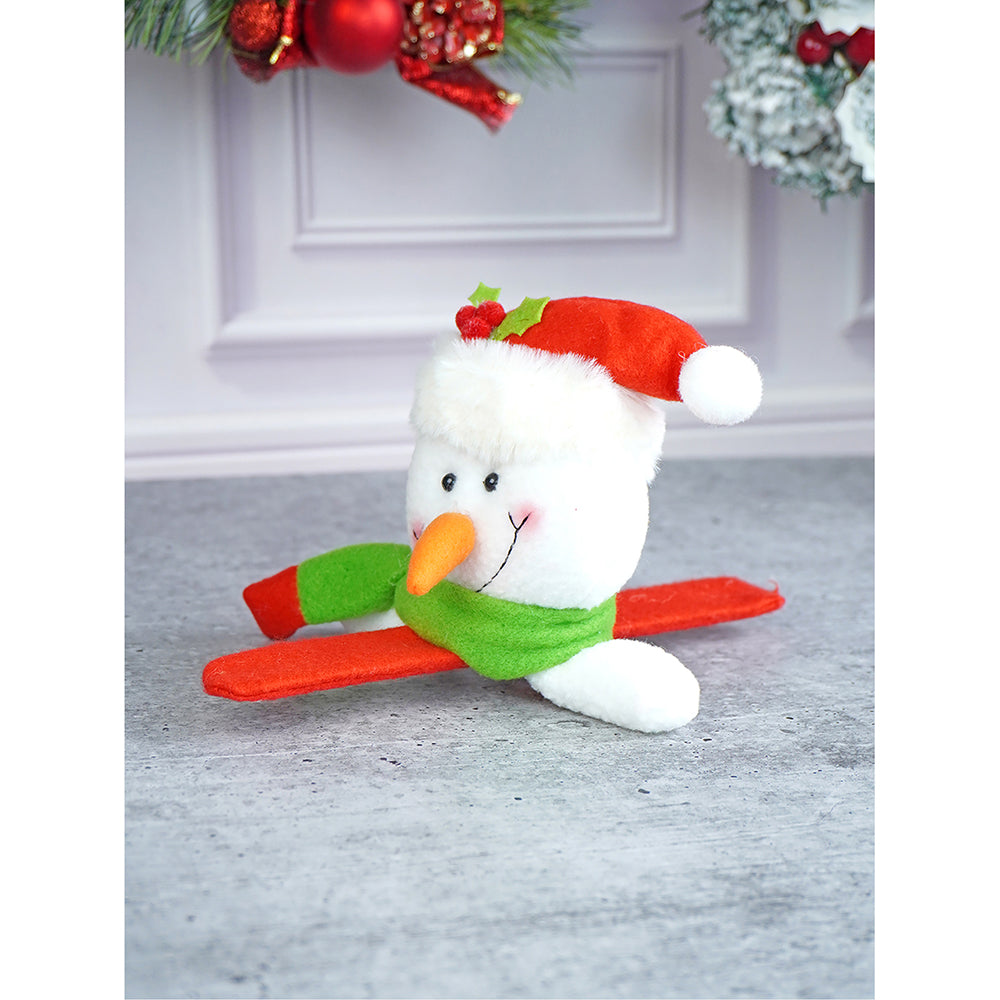 Big Size 3d Snowman Christmas Wrist Band Slap Band for Kids and Adults (Free Size)