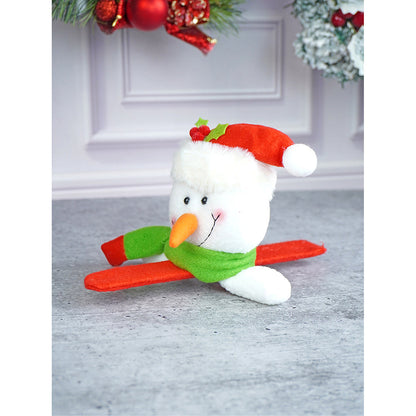 Big Size 3d Snowman Christmas Wrist Band Slap Band for Kids and Adults (Free Size)