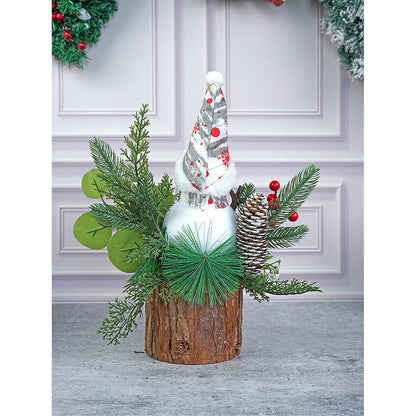 15 inches Snowman with Wood Christmas Table Décor and Christmas Gift for Kids & Adults