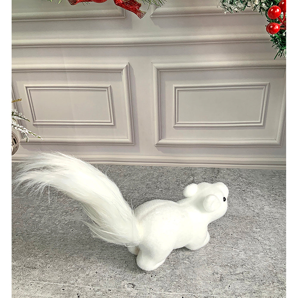 Winter Squirrel with twig stem Christmas Home and Office Décor