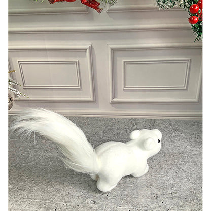 Winter Squirrel with twig stem Christmas Home and Office Décor
