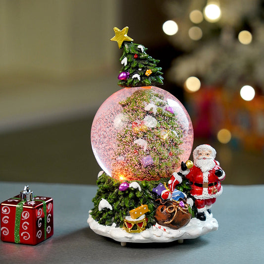 Tree through Snow Globe, color changing, Light, Musical Snow Globe Christmas Décoration & décor