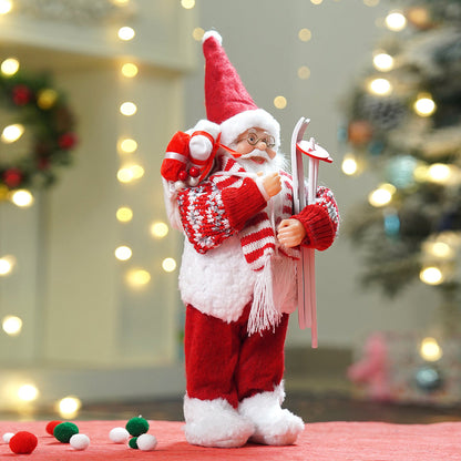 12 inches Winter Ready Santa , Christmas Home and Table Décor