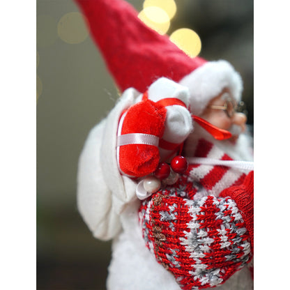 12 inches Winter Ready Santa , Christmas Home and Table Décor