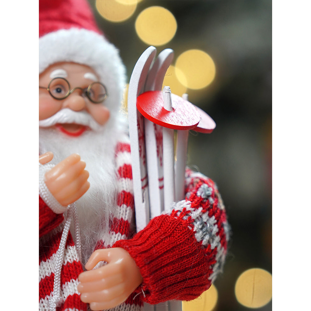 12 inches Winter Ready Santa , Christmas Home and Table Décor