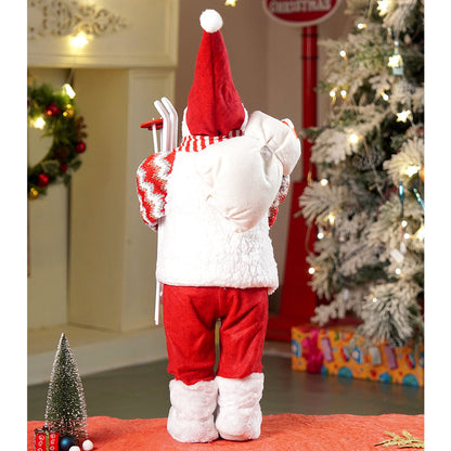 24 inches/2feet Winter Ski Ready Santa ,Christmas Home and Table Décor