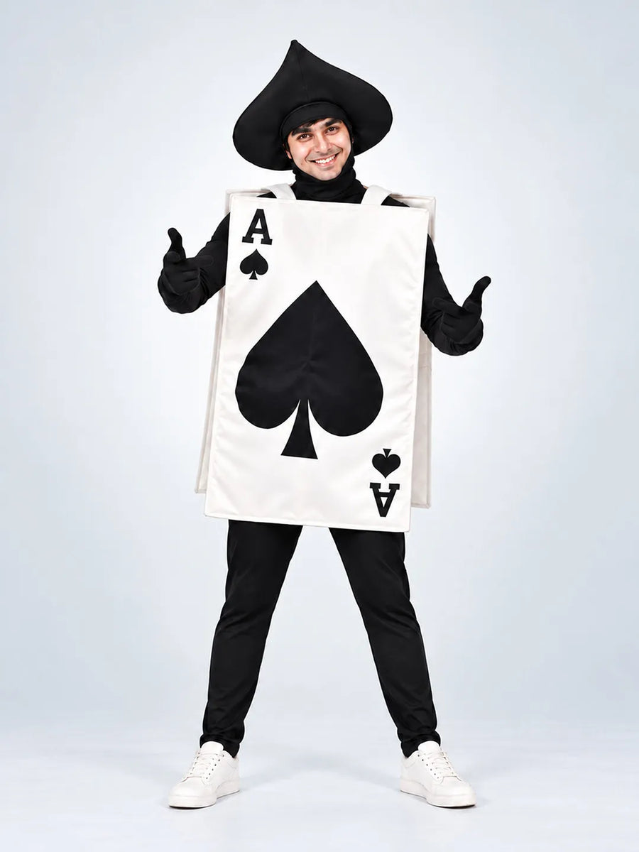 Ace of Spades Adult Halloween Costume Fancy Dress Up