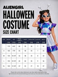 Holographic Alien Girl, Kids Halloween Costume Fancy Dress Up