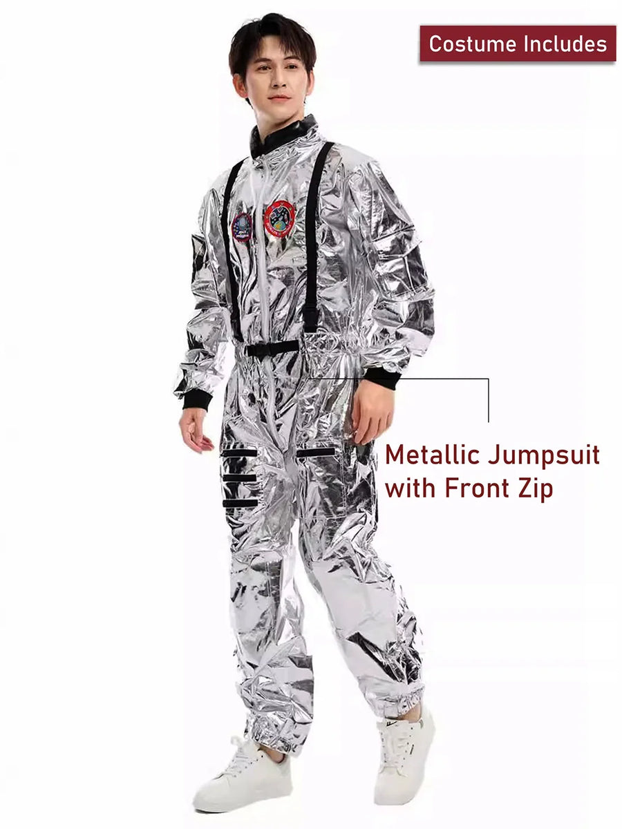Space Astronaut Man, Adult Halloween Costume Fancy Dress Up