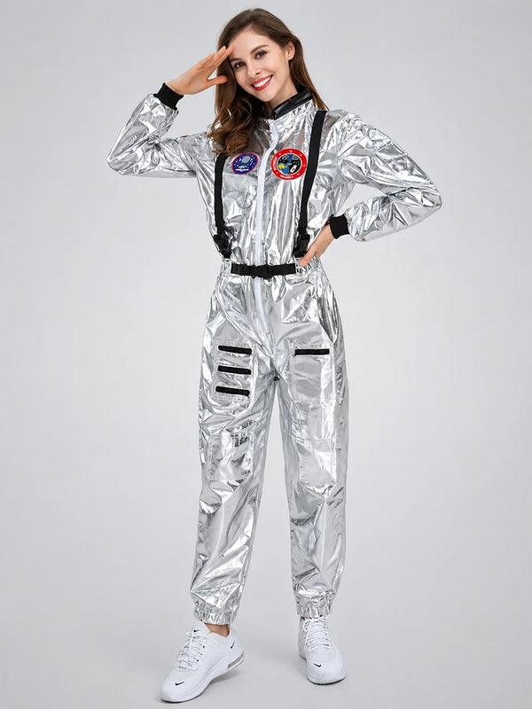 Space Astronaut Woman, Adult Halloween Costume Fancy Dress Up