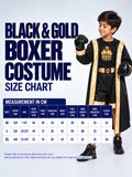 Black & Gold Boxer, Kids Halloween Costume Fancy Dress Up