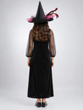 Black & Pink Witch Adult Halloween Costume Fancy Dress Up