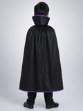 Black & Blue Coat Vampire, Kids Halloween Costume Fancy Dress Up