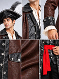 Classic Carribean Pirate, Adult Halloween Costume Fancy Dress Up
