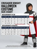 Medieval Crusader Knight Boys, Kids Halloween Costume Fancy Dress Up