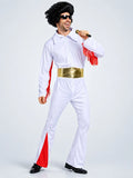 Disco King Rock n Roll singer Adults Halloween Costume Fancy Dress up