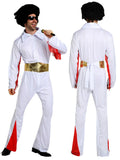 Disco King Rock n Roll singer Adults Halloween Costume Fancy Dress up