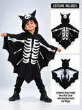 Luminous Ghost Bat cape style Cloak, Kids Halloween Costume Fancy Dress Up