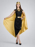 Gold & Black Roman Queen Adults Halloween Costume Dress Up