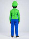 Junior Super Brother Green Plumber, Kids Halloween Costume Fancy Dress Up