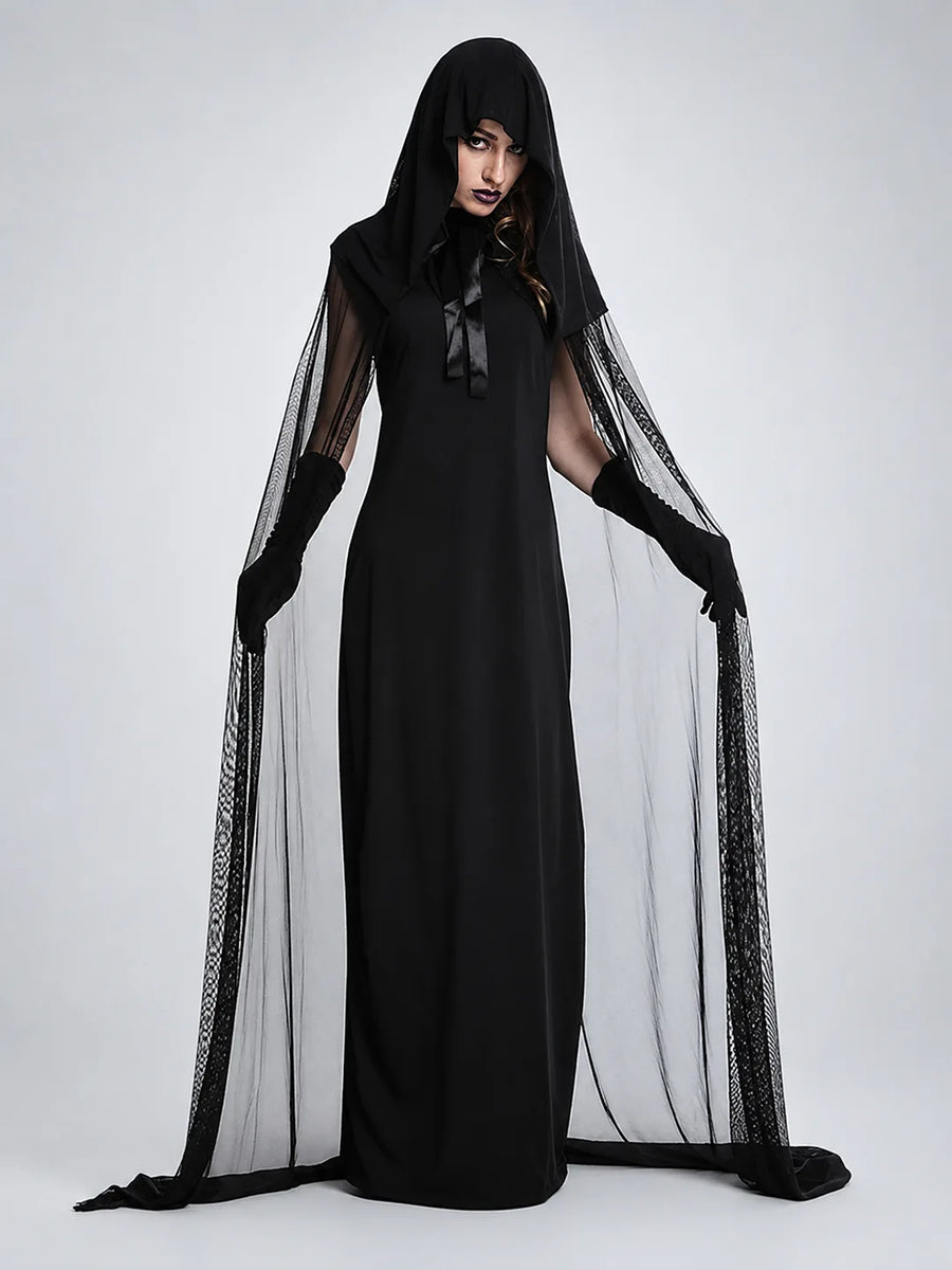 Night Ghost Adults Halloween Costume Dress Up