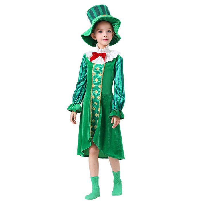 Little Surprise Box, St. Patricks Day costume for Girls, Kids Halloween Costume Dress Up-11-12Y