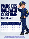 Police Kids Halloween Costume Fancy Dress Up