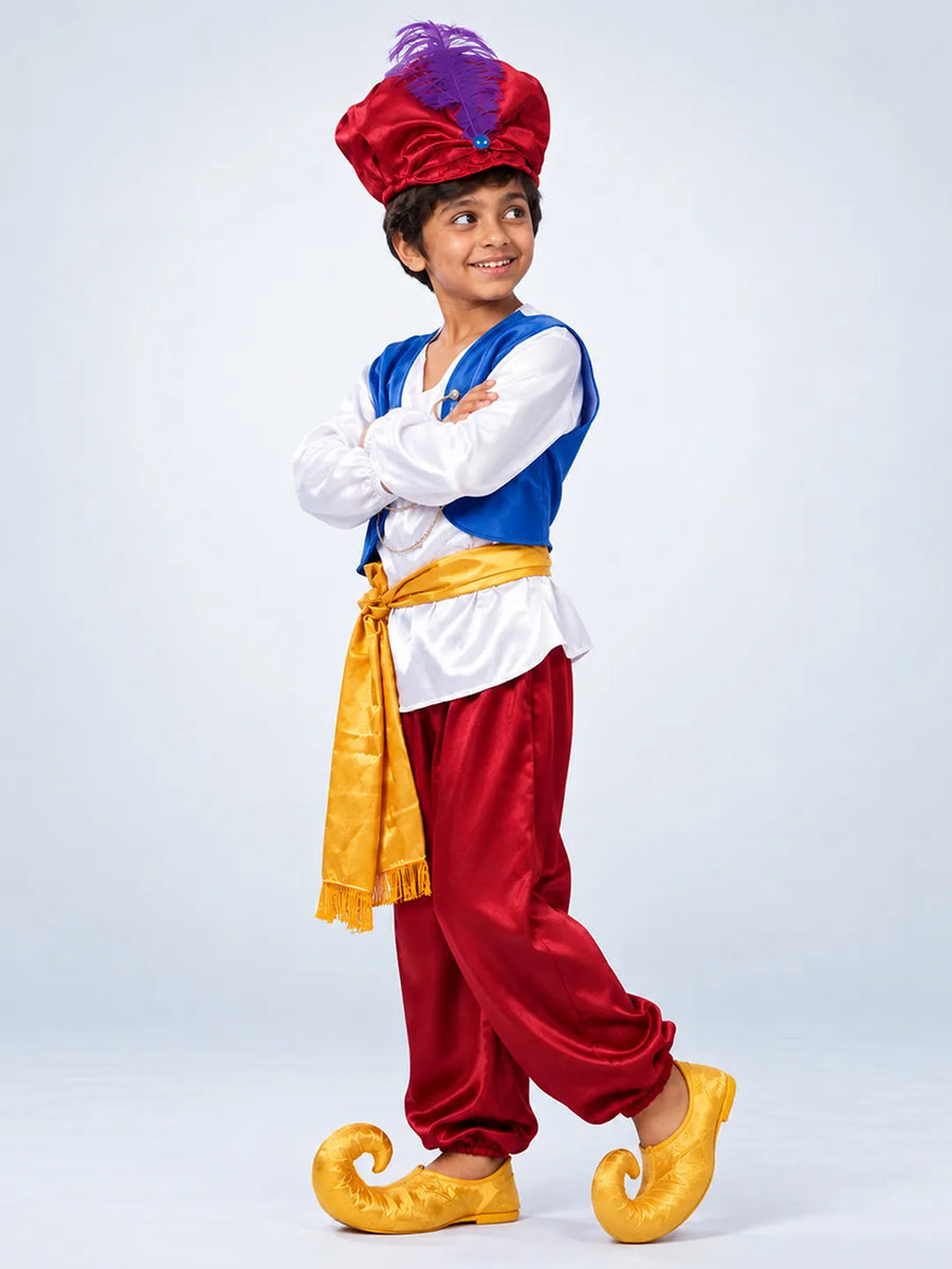 Alladin Red & White, Kids Halloween Costume Fancy Dress Up