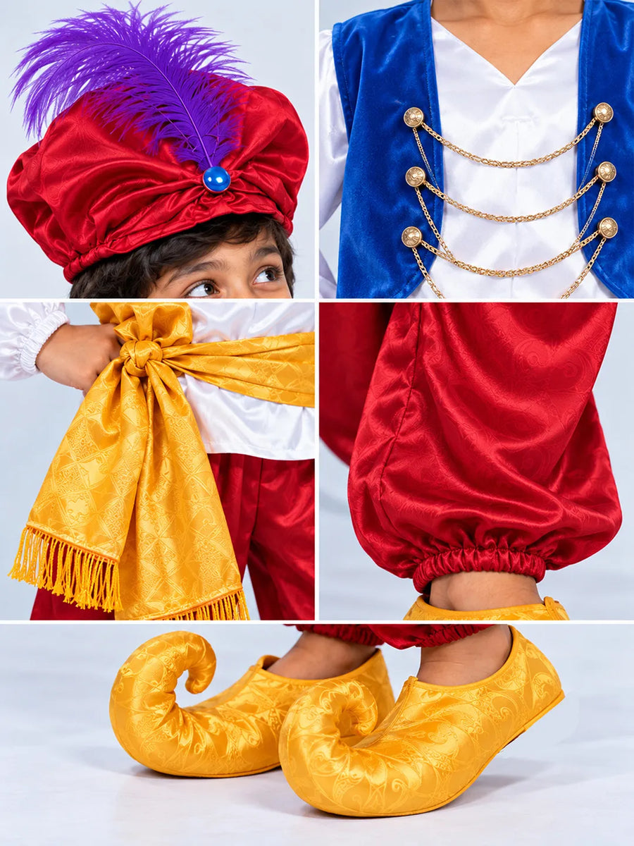 Alladin Red & White, Kids Halloween Costume Fancy Dress Up