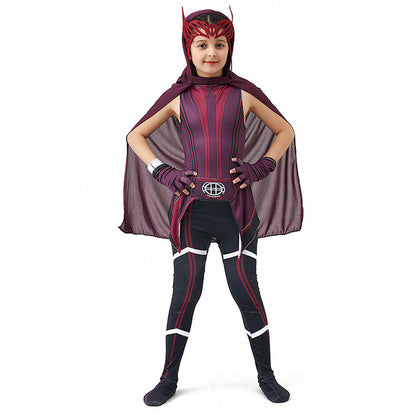 Little Surprise Box, Scarlet Witch Kids Halloween Costume Dress Up-11-12Y
