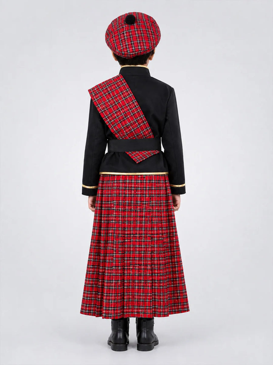 Traditional Scottish Citizen, Kids Halloween Costume Fancy Dress Up